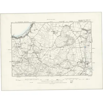 1888 Map of Caernarvonshire XXXIX.SW