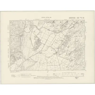 1899 Map of Caernarvonshire XXXV.NW, 1901 Print