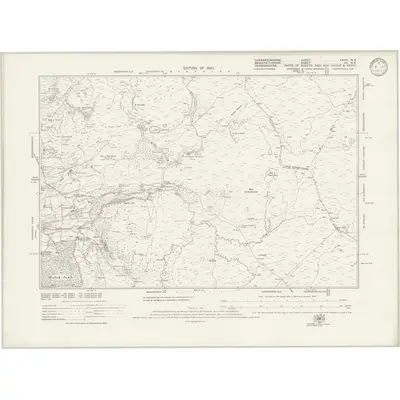 1914 Map of Caernarvonshire XXXVI.NE, 1933 Print