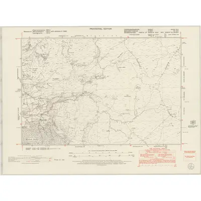 1949 Map of Caernarvonshire XXXVI.NE, 1953 Print