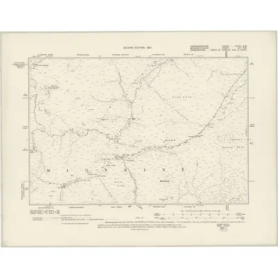 1899 Map of Caernarvonshire XXXVII.NW, 1901 Print