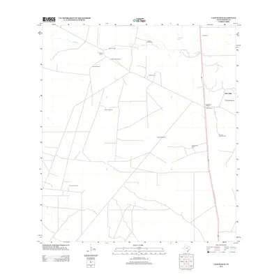 2013 Map of Cage Ranch, 2013 Print