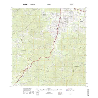 2018 Map of Caguas, 2018 Print