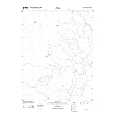 2012 Map of Cahto Peak, 2012 Print