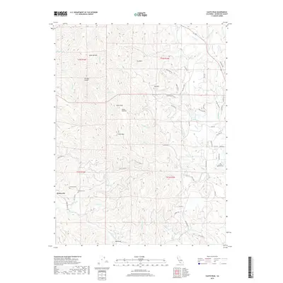 2018 Map of Cahto Peak, 2018 Print