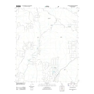 2012 Map of Cahuilla Mountain, 2012 Print
