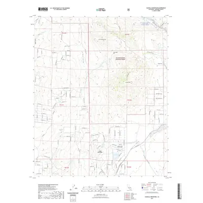 2021 Map of Cahuilla Mountain, 2021 Print