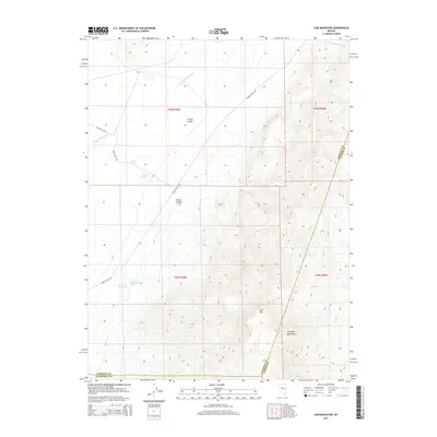 2015 Map of Cain Mountain, 2015 Print