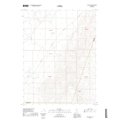 2018 Map of Cain Mountain, 2018 Print