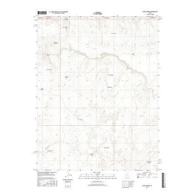 2017 Map of Caine Springs, 2017 Print