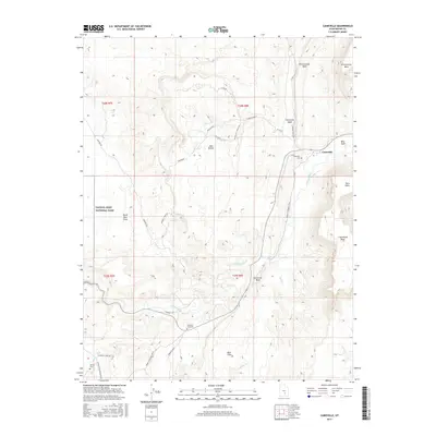 2017 Map of Caineville, 2017 Print