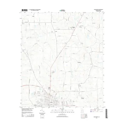 2014 Map of Cairo North, 2014 Print