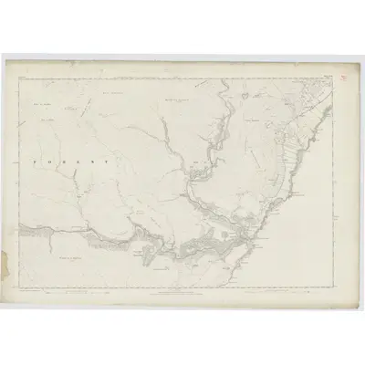 1871 Map of Caithness, Sheet XLII, 1877 Print