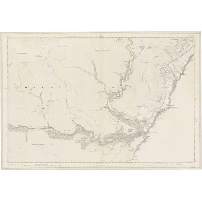 1871 Map of Caithness, Sheet XLII, 1877 Print