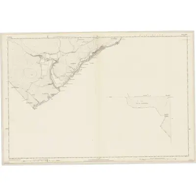 1871 Map of Caithness, Sheet XLIV (with inset XLIVA), 1877 Print