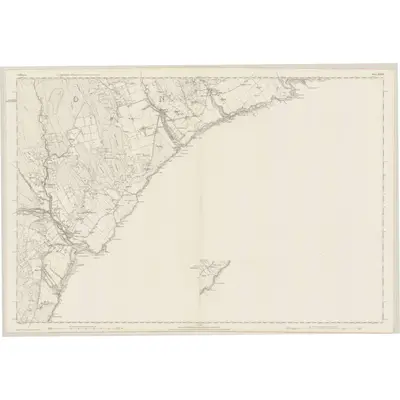 1871 Map of Caithness, Sheet XXXIX (with inset XLIII), 1877 Print