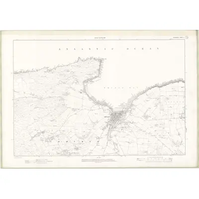 1904 Map of Caithness-shire Sheet V, 1907 Print
