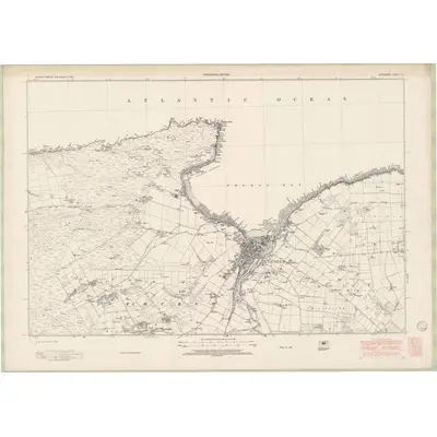 1938 Map of Caithness-shire Sheet V, 1949 Print
