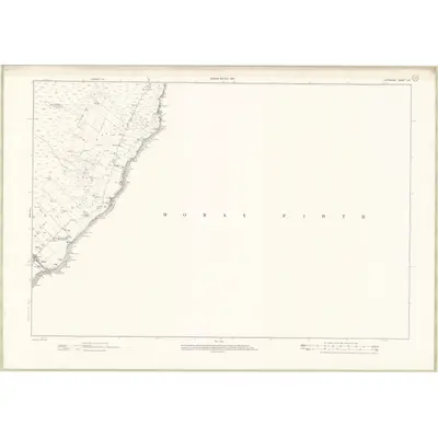1905 Map of Caithness-shire Sheet XIV, 1907 Print