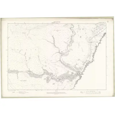 1905 Map of Caithness-shire Sheet XLII, 1908 Print