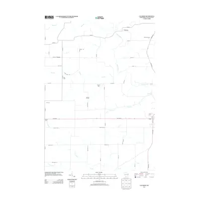 2013 Map of Calamine, 2013 Print