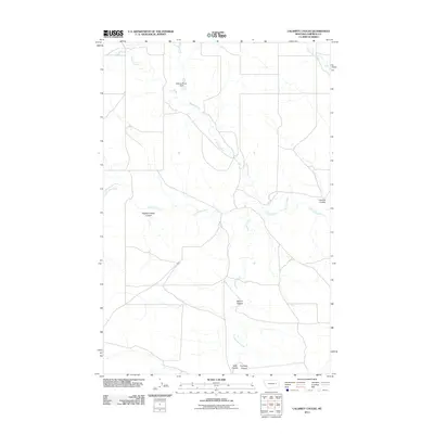 2011 Map of Calamity Coulee, 2011 Print