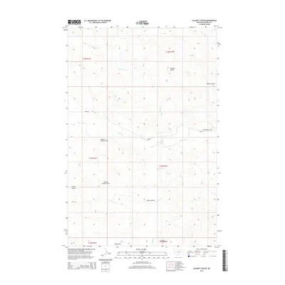 2014 Map of Calamity Coulee, 2014 Print