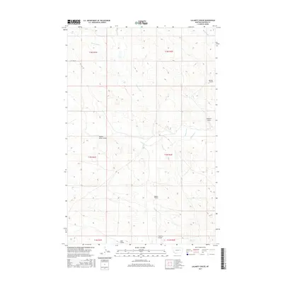 2017 Map of Calamity Coulee, 2017 Print