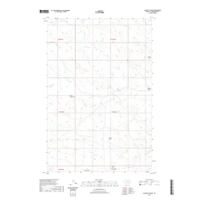 2020 Map of Calamity Coulee, 2020 Print