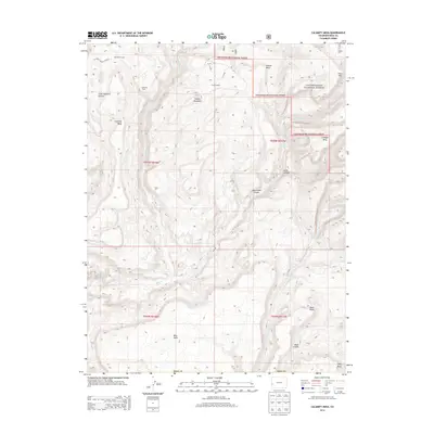 2013 Map of Calamity Mesa, 2013 Print