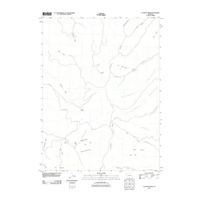 2010 Map of Calamity Ridge, 2010 Print