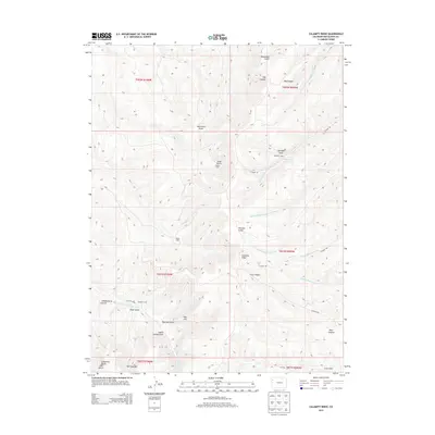 2013 Map of Calamity Ridge, 2013 Print