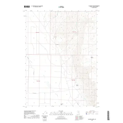 2018 Map of Calavera Canyon, 2018 Print