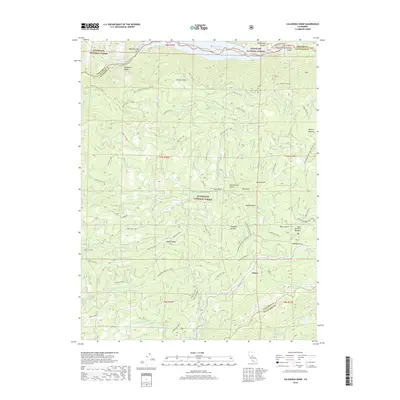 2018 Map of Calaveras Dome, 2018 Print