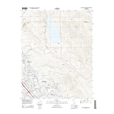 2015 Map of Calaveras Reservoir, 2015 Print