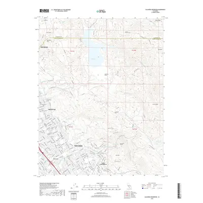 2018 Map of Calaveras Reservoir, 2018 Print