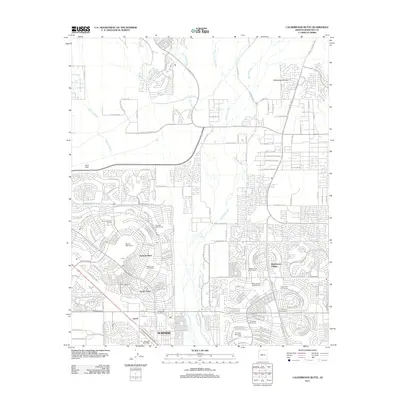 2011 Map of Calderwood Butte, 2011 Print