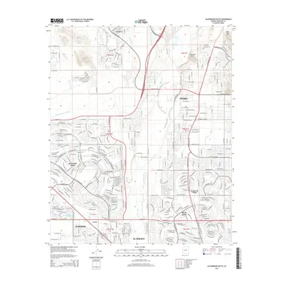 2014 Map of Calderwood Butte, 2014 Print