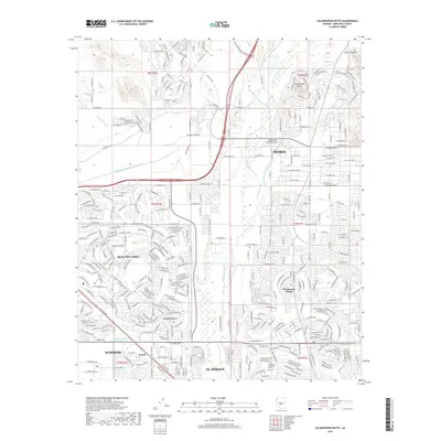 2018 Map of Calderwood Butte, 2018 Print