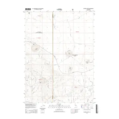 2015 Map of Caldwell Butte, 2015 Print
