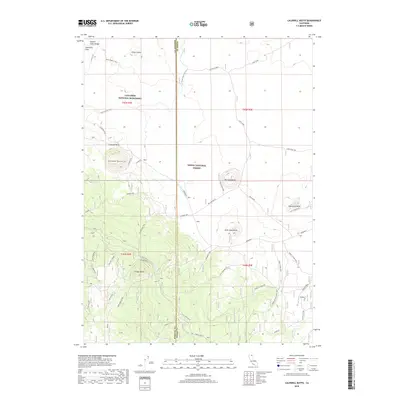 2018 Map of Caldwell Butte, 2018 Print