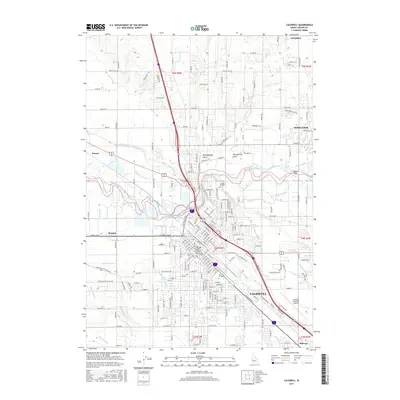 2017 Map of Caldwell, 2017 Print