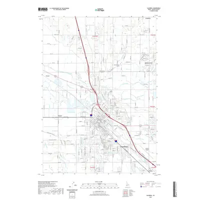 2020 Map of Caldwell, 2020 Print