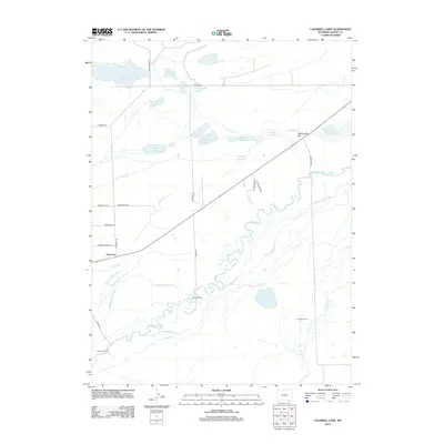 2012 Map of Caldwell Lake, 2012 Print