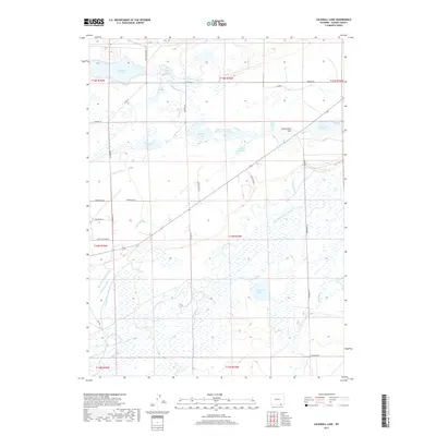 2017 Map of Caldwell Lake, 2017 Print