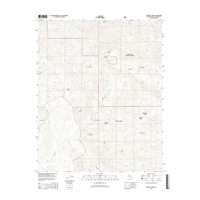 2015 Map of Caldwell Mesa, 2015 Print
