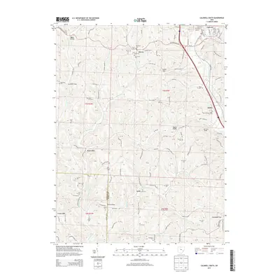 2013 Map of Caldwell South, 2013 Print