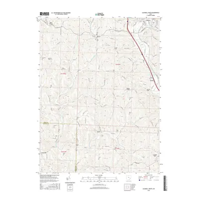 2016 Map of Caldwell South, 2016 Print