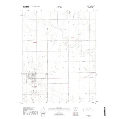 2018 Map of Caldwell, 2018 Print