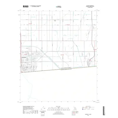 2018 Map of Calexico, 2018 Print